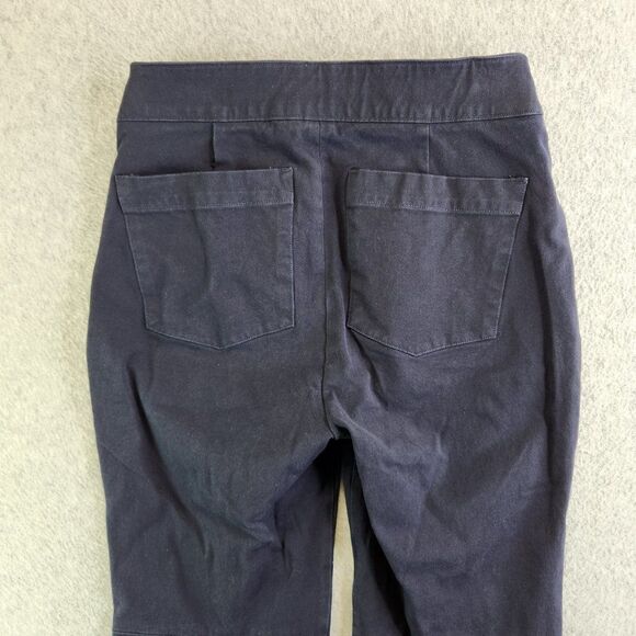 Spanx On the Go Kick Flare Pant Womens Extra Small Blue Cropped Slimming Pull On - Picture 4 of 15